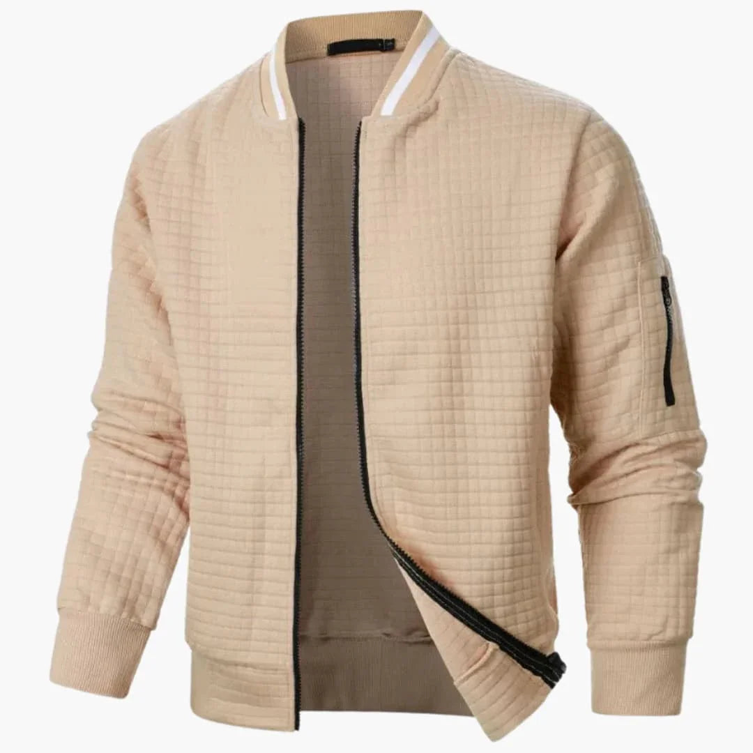 NOUVEAU RICHE Gepolsterte Herren Winterjacke Mit Wattierter Füllung Khaki