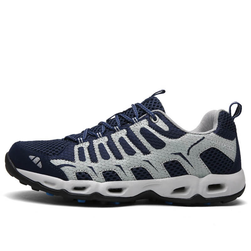 NOUVEAU RICHE Unisex Wander Schuhe Im Freien ABENTEUER IN DER NATUR Blau Hellgrau