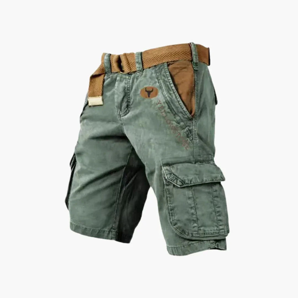NOUVEAU RICHE Cargo Shorts Herren Mit Funktionstaschen Und Viel Stauraum Zyan