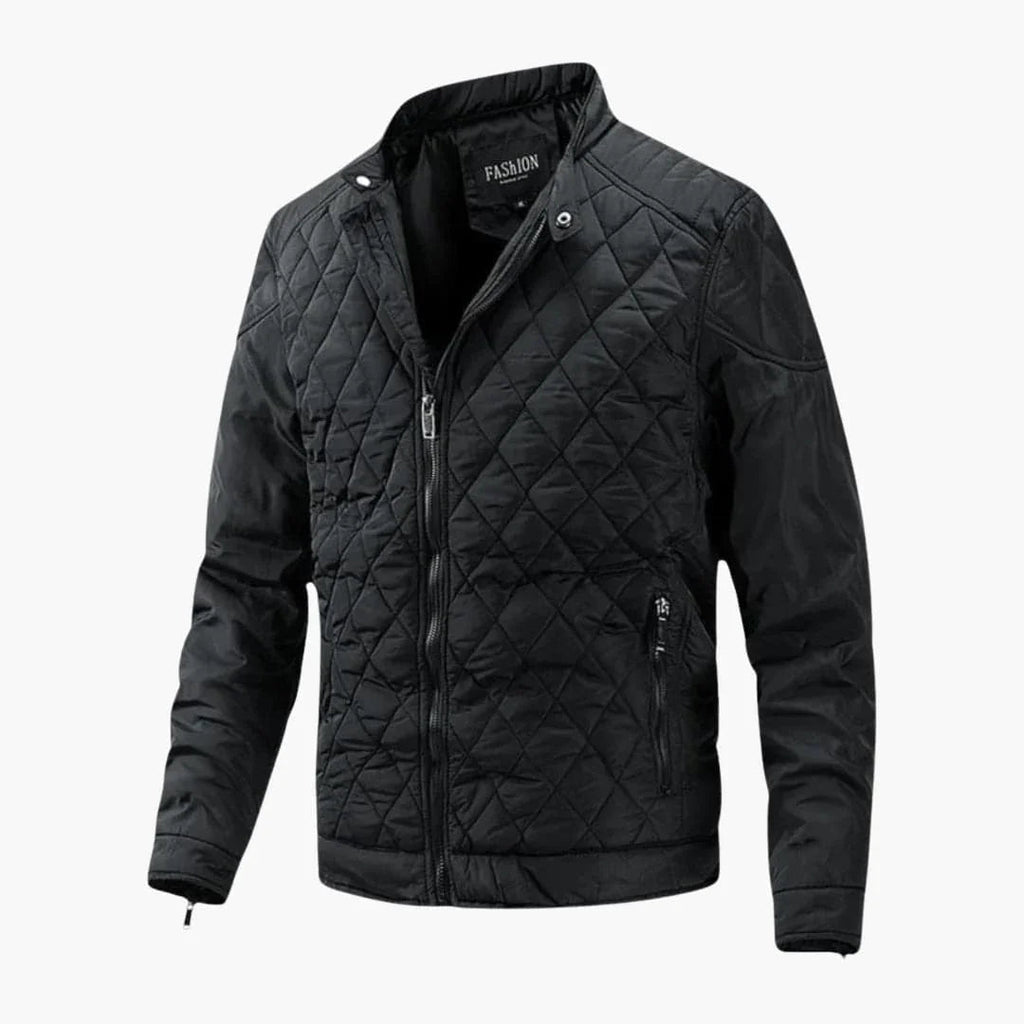 NOUVEAU RICHE Karierte Jacke Für Herren Vielseitig Kombinierbar Alltagsstil Schwarz
