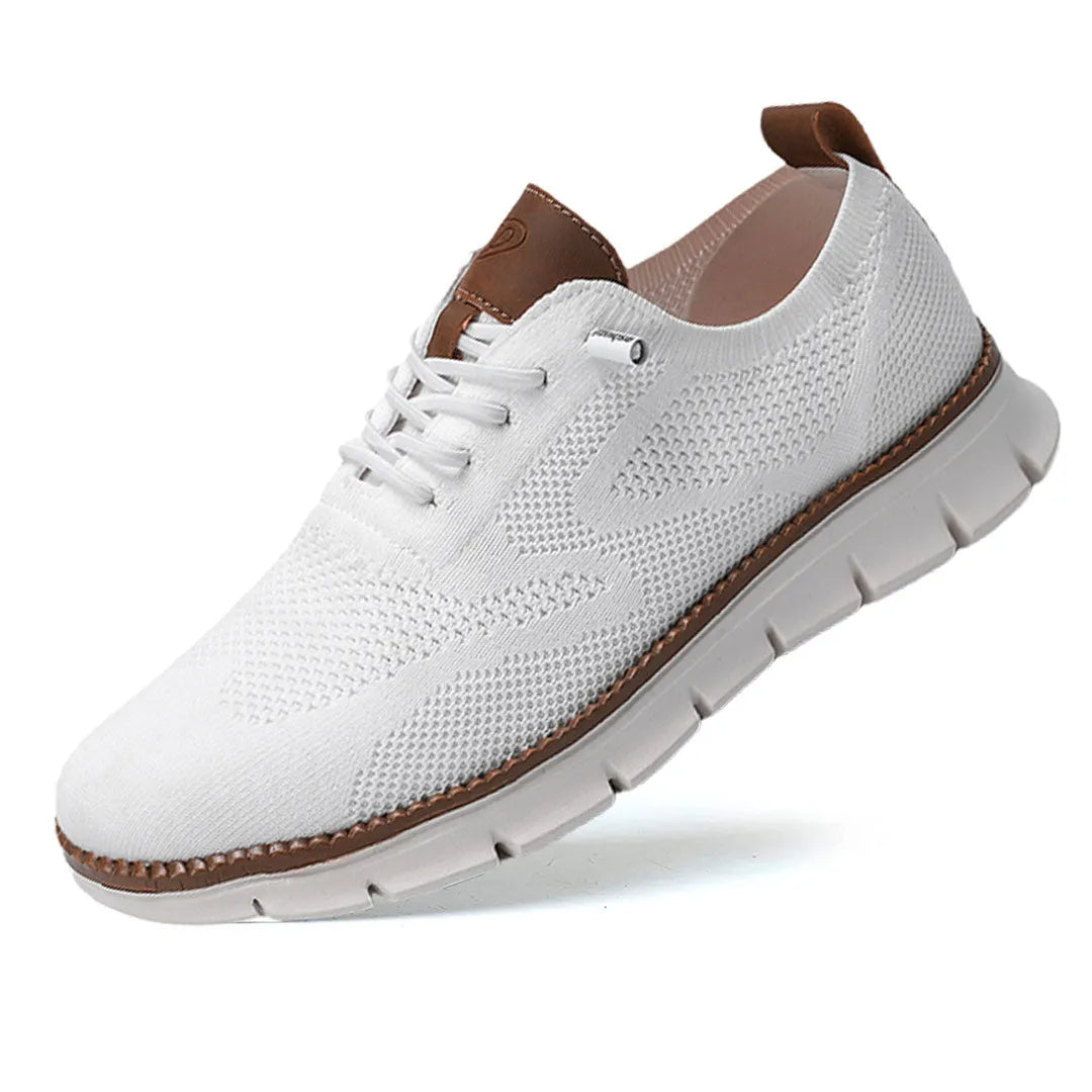 NOUVEAU RICHE Sneaker Herren Atmungsaktiv Leicht Alltagsbegleiter Komfort Weiß