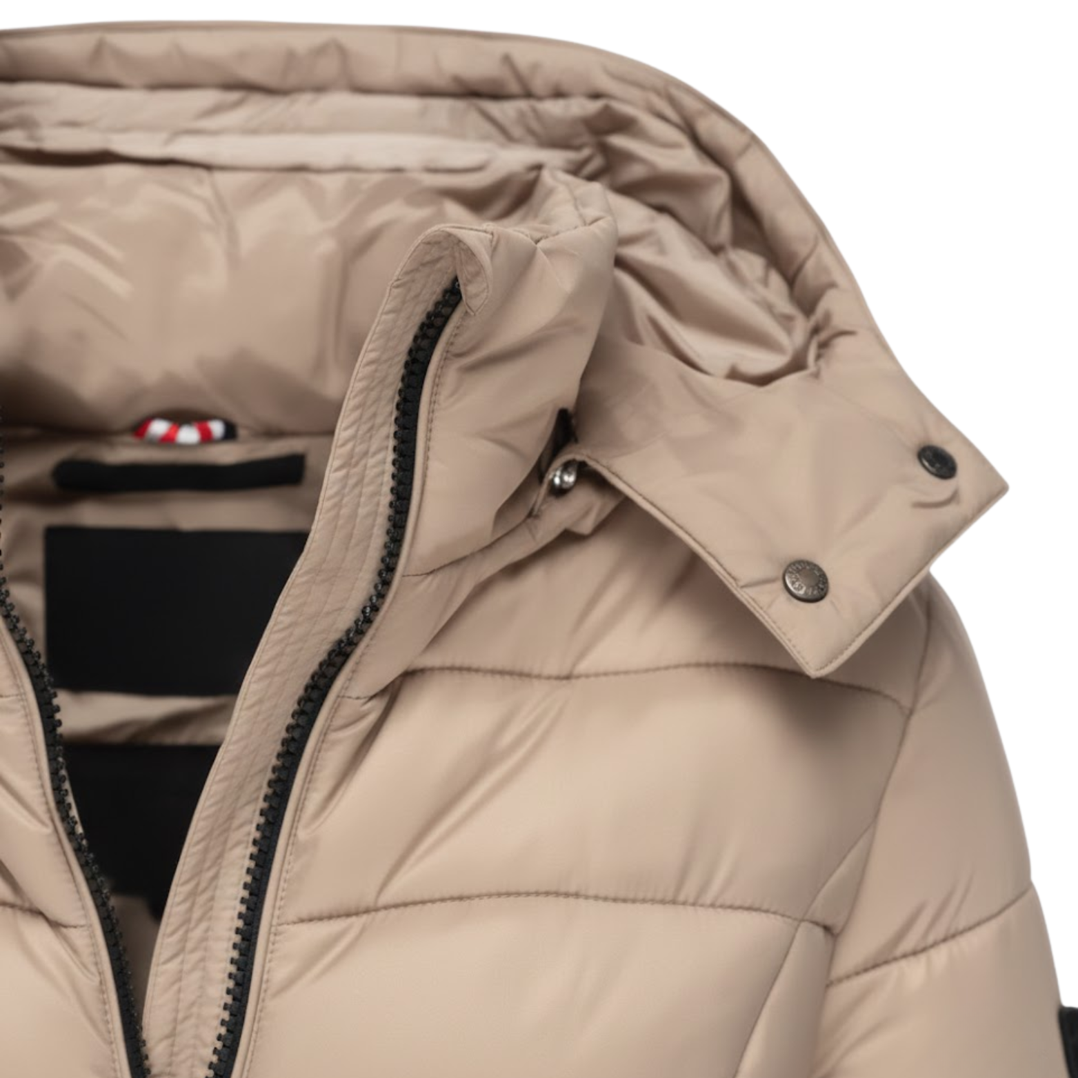 NOUVEAU RICHE Luna | Dame Mittellanger Steppparka mit Kapuze - Warmer Winterparka & Quiltet Mantel
