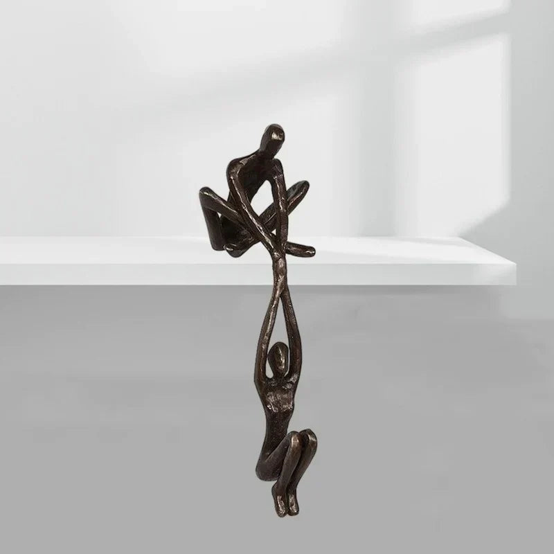 NOUVEAU RICHE Symbol für Liebe und Stärke – Skulptur Paar, Dekofigur als Liebesgeschenk für Regal & Kaminsims – Eternal Unity