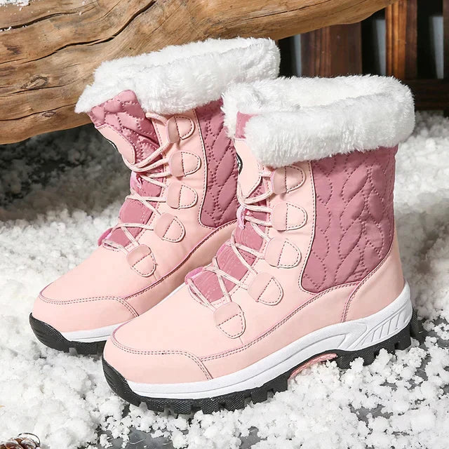 NOUVEAU RICHE Schneestiefel Klassische Form Ausgezeichnete Passform Ideal Helles Rosa