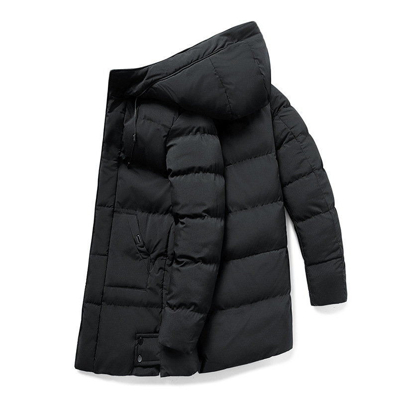 NOUVEAU RICHE Parka Jacke Herren Lange Wattierte Wasserdichte Winterjacke