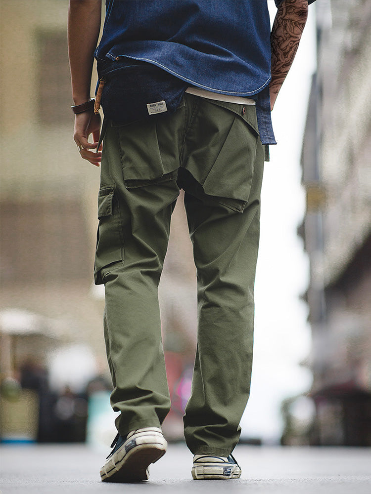 NOUVEAU RICHE Herren Cargo Hosen Mit Einzigartigen Asymmetrischen Taschen Aus 100 Prozent Baumwolle Schmaler Schnitt Mittlere Leibhöhe Mit Reißverschluss Und Knopfverschluss Ideal Für Alltag Und Freizeit