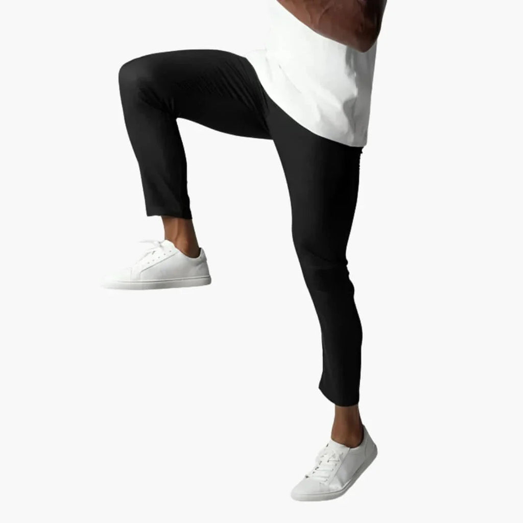 NOUVEAU RICHE Chinohose Elastisch Herren Mit Bund Gerade Beinform