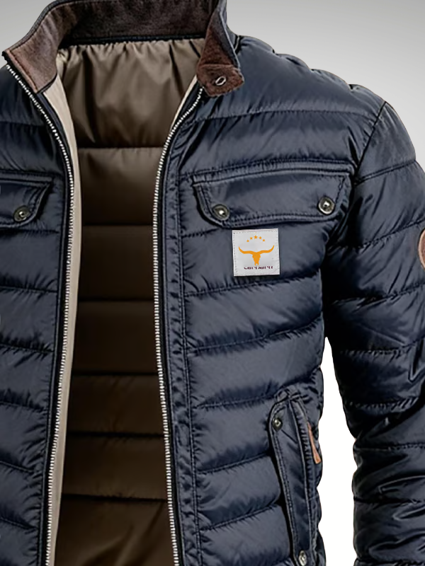 NOUVEAU RICHE Hermosa | Herren Steppjacke mit Stehkragen - Warme Leichtsteppjacke & Übergangsjacke mit Reißverschluss