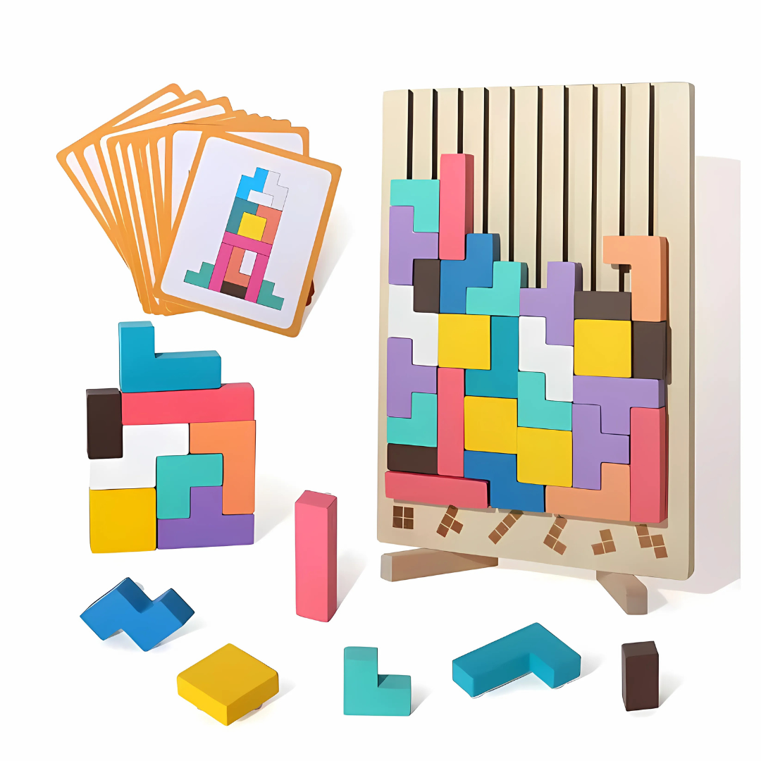 NOUVEAU RICHE Holzspiel Montessori Lernspiel Farben Formen Für Feinmotorik