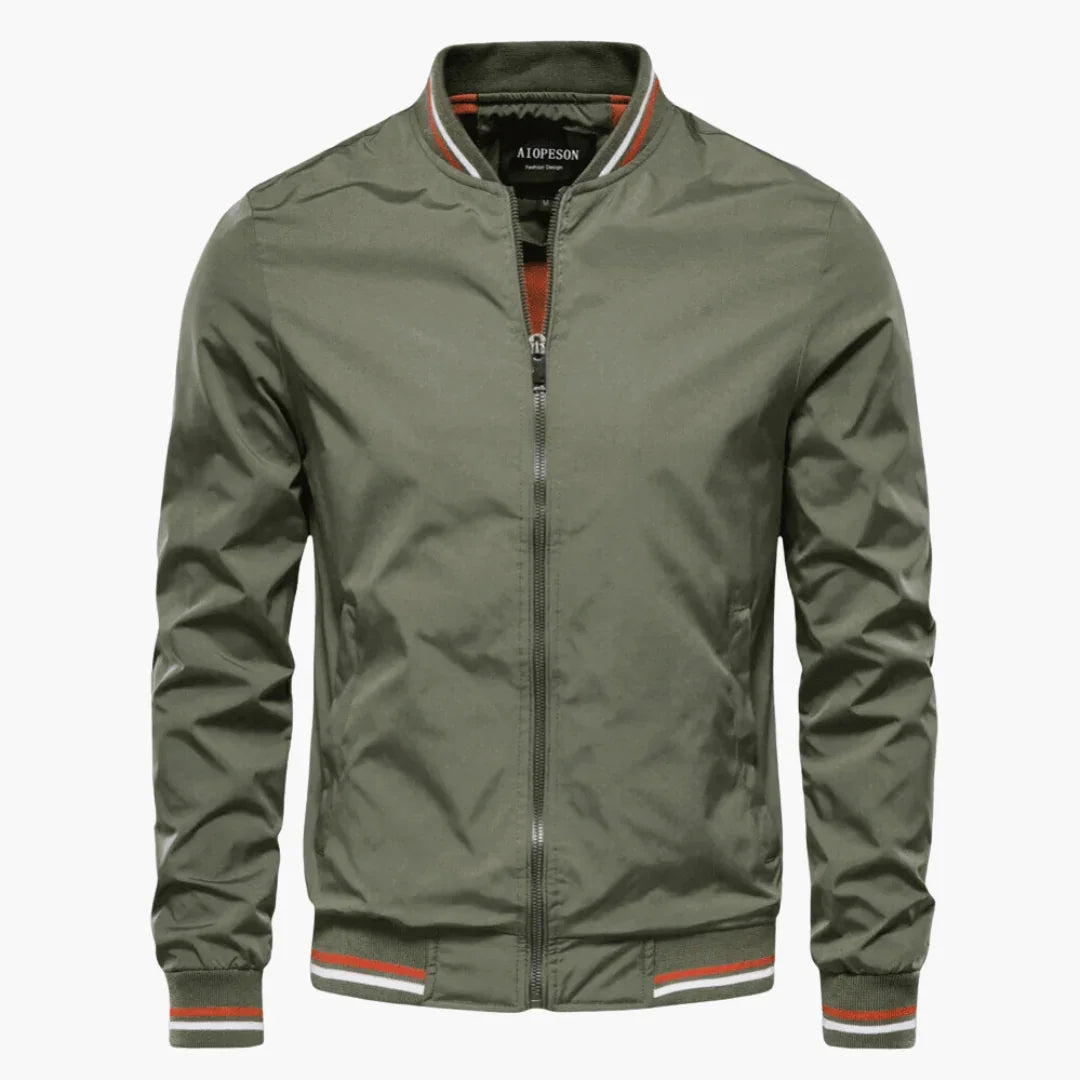 NOUVEAU RICHE Herrenjacke Schlichte Alltagsjacke Mit Klarem Schnitt Grün