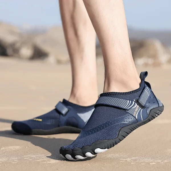 NOUVEAU RICHE Ergonomische Barfuß Wasserschuhe für Damen und Herren Dunkelblau