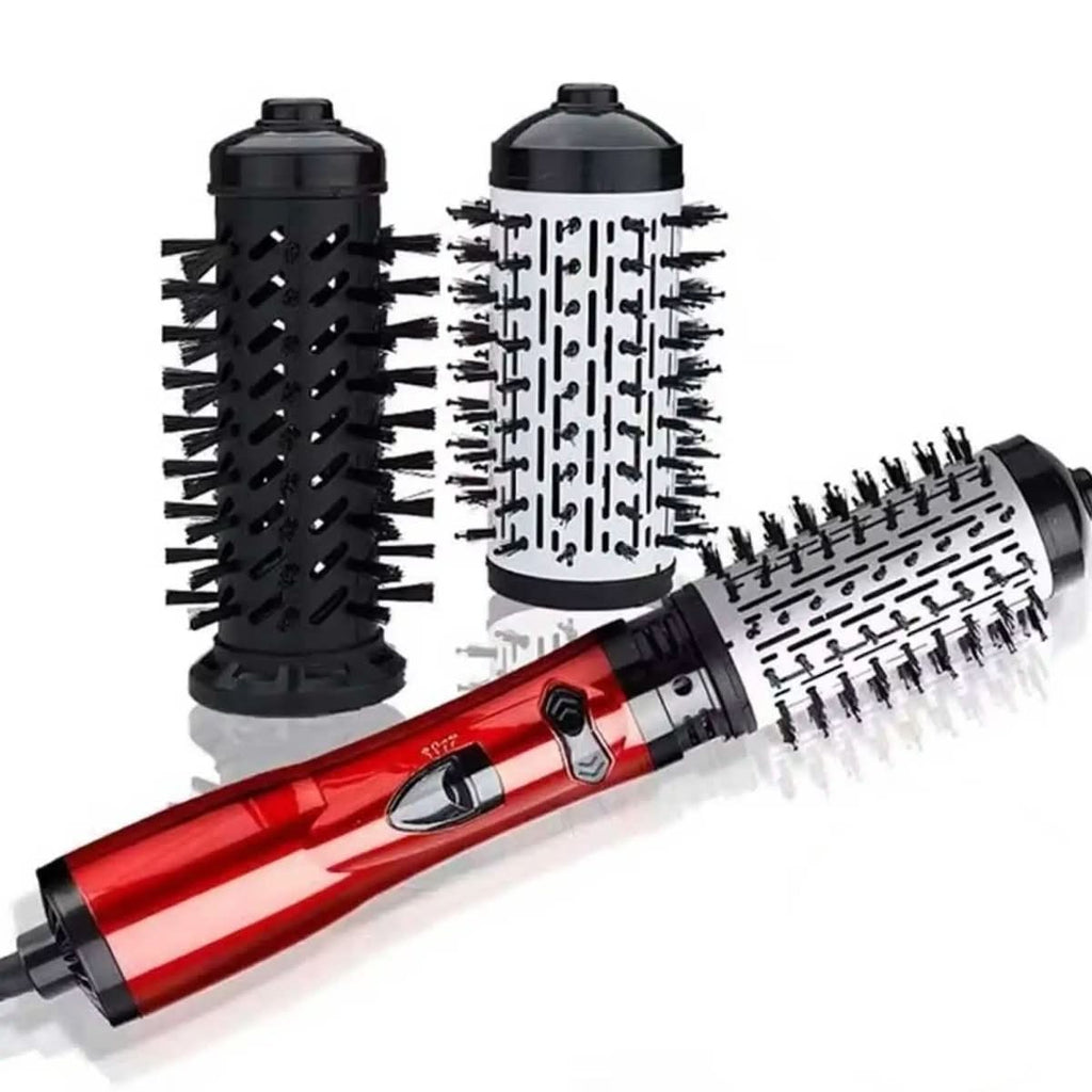 NOUVEAU RICHE 3-in-1 Warmluftbürste – Föhnbürste zum Trocknen, für Volumen & Locken, Ionen-Technologie, 3 Geschwindigkeiten & mehrere Heizstufen