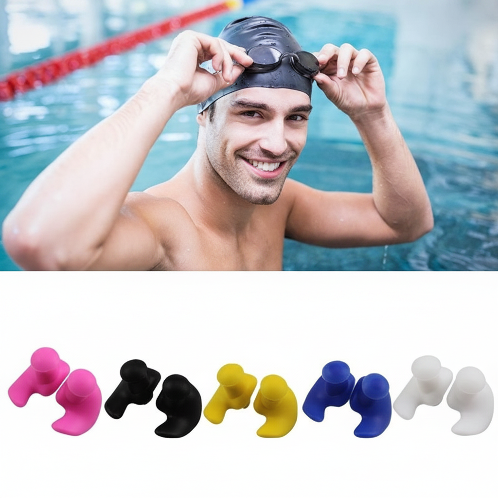 NOUVEAU RICHE Schwimm-Ohrstöpsel | Halte deine Ohren beim Schwimmen trocken und komfortabel