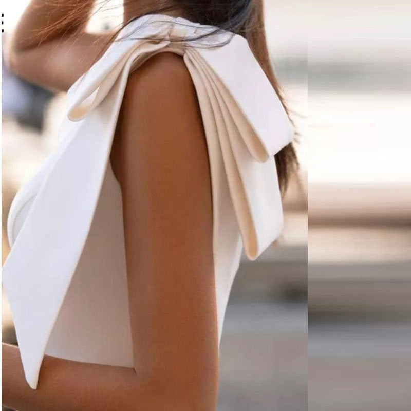 NOUVEAU RICHE Damen Eine Schulter-Meerjungfrauenkleid Maxi Silhouette