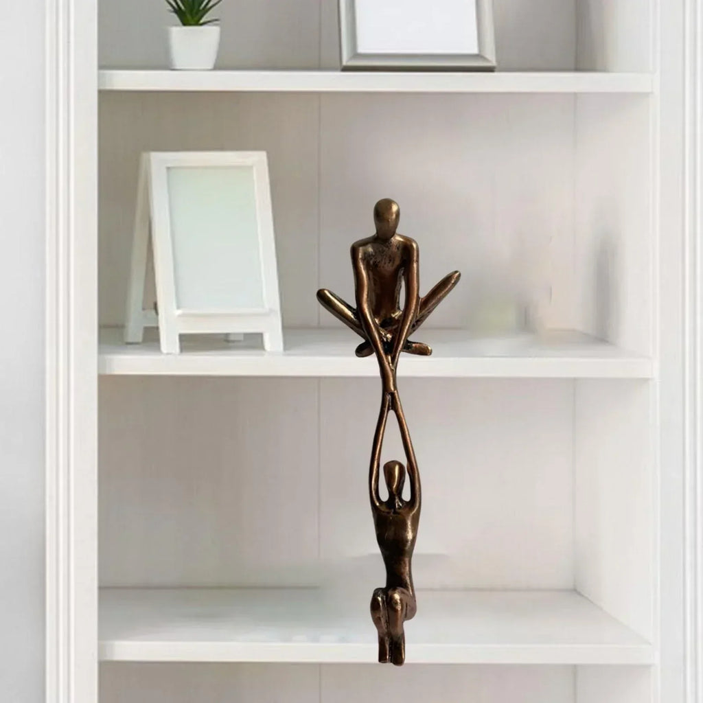 NOUVEAU RICHE Symbol für Liebe und Stärke – Skulptur Paar, Dekofigur als Liebesgeschenk für Regal & Kaminsims – Eternal Unity