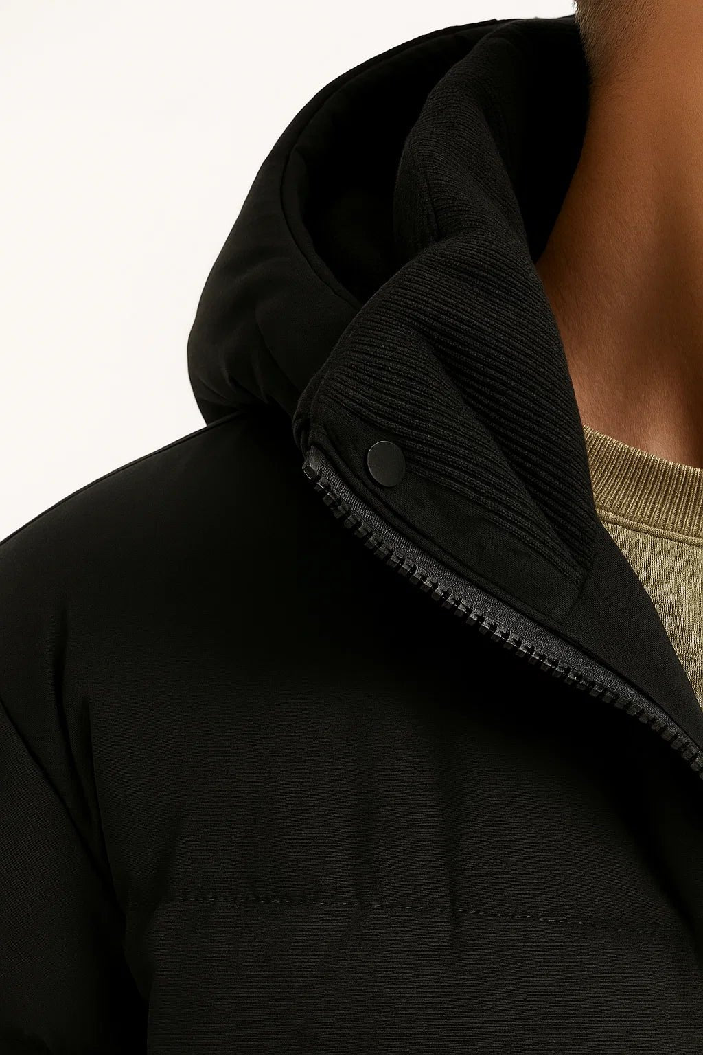 NOUVEAU RICHE Winterjacke Herren mit Kapuze – Leicht wattierte Jacke mit Reissverschluss & Seitentaschen, 5 Farben, S-3XL – Mane
