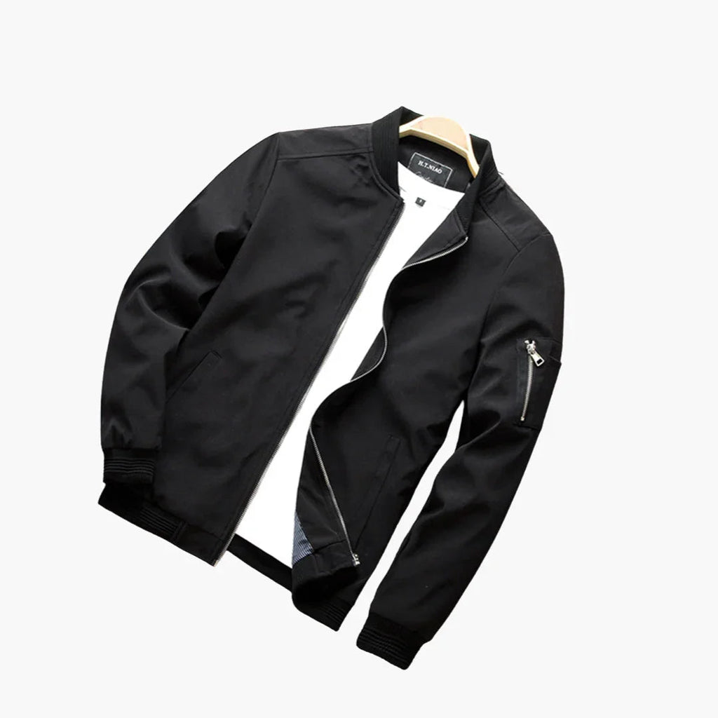 NOUVEAU RICHE Bomberjacke Slim Fit Herren Leicht Für Frühling Sommer