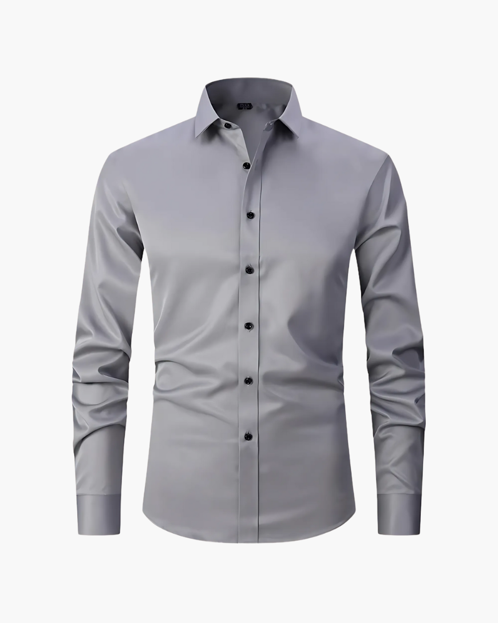 NOUVEAU RICHE Slim Fit Business Hemd bügelfrei und elastisch Grau