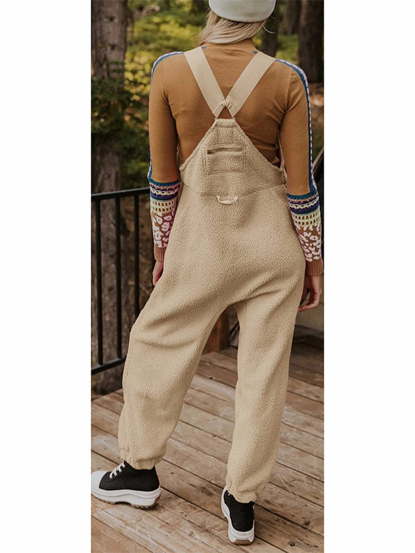NOUVEAU RICHE Damen Fleece Thermo Overall mit Reißverschlusstaschen