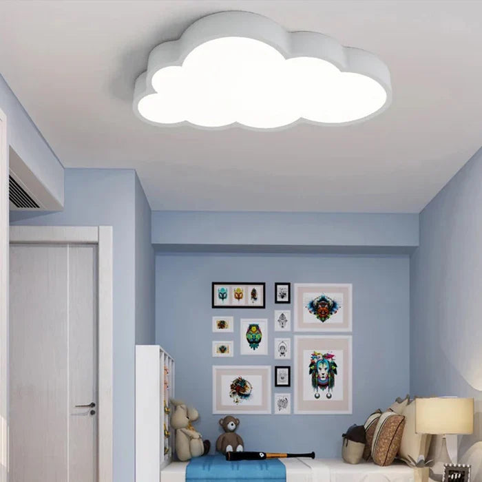 NOUVEAU RICHE LED-Deckenleuchte für Kinderzimmer – Wolken Deckenlampe für Baby- & Kinderzimmer, 49 cm, Blau, Rosa oder Weiss – CloudLight
