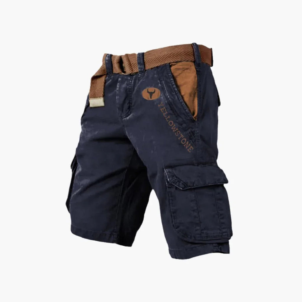 NOUVEAU RICHE Cargo Shorts Herren Mit Funktionstaschen Und Viel Stauraum Marineblau