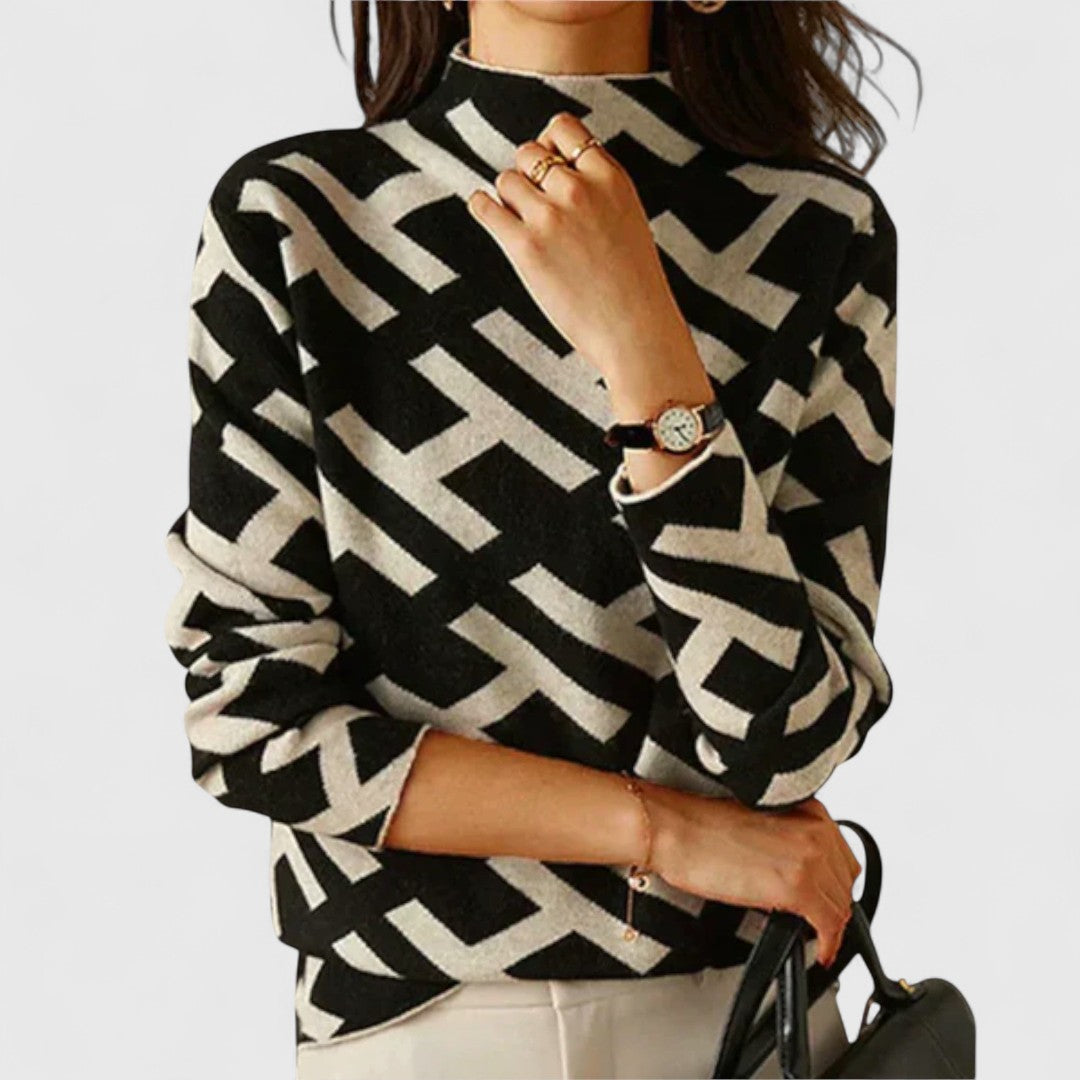 Sephira | Damen Pullover | Modernes Strickmuster