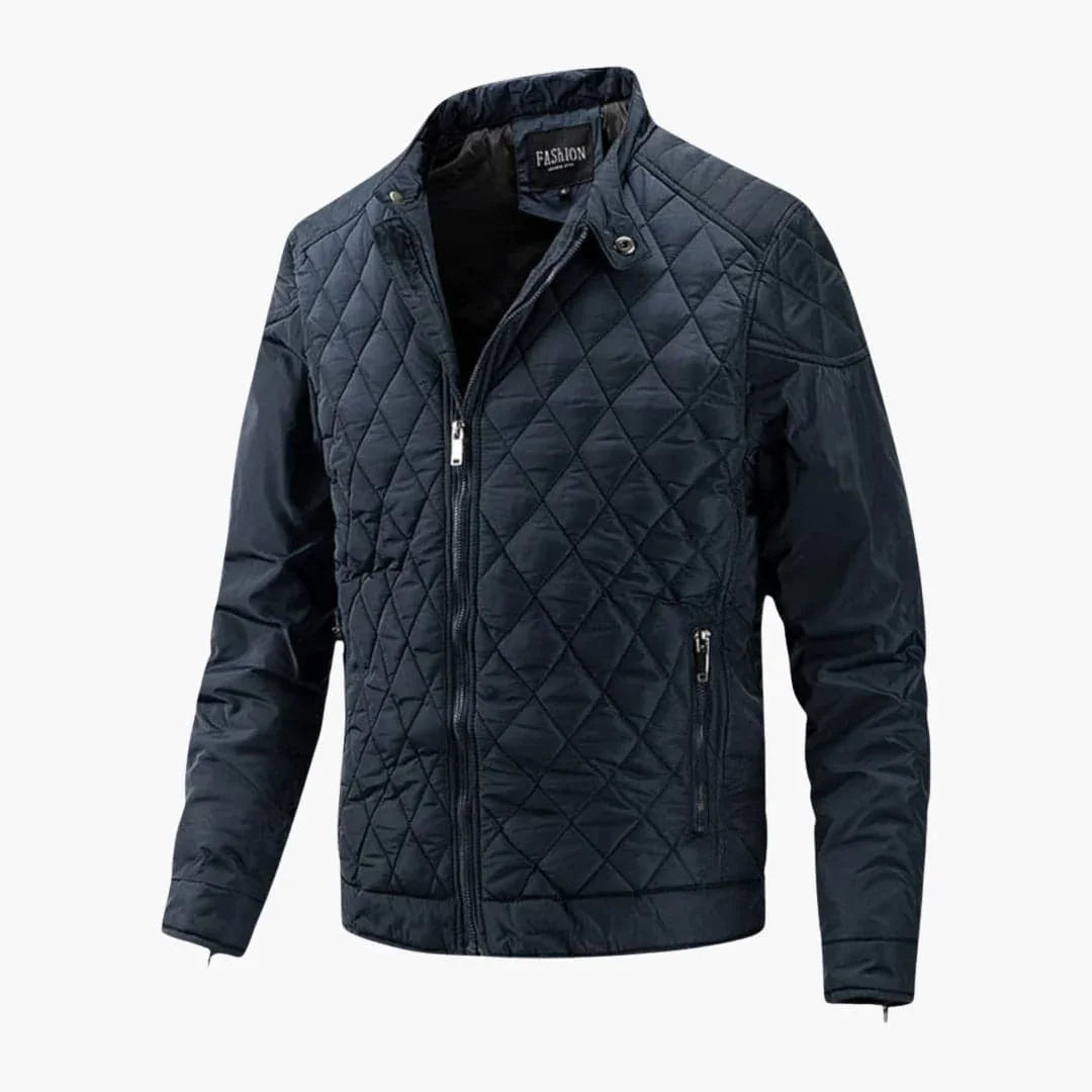 NOUVEAU RICHE Karierte Jacke Für Herren Vielseitig Kombinierbar Alltagsstil Blau