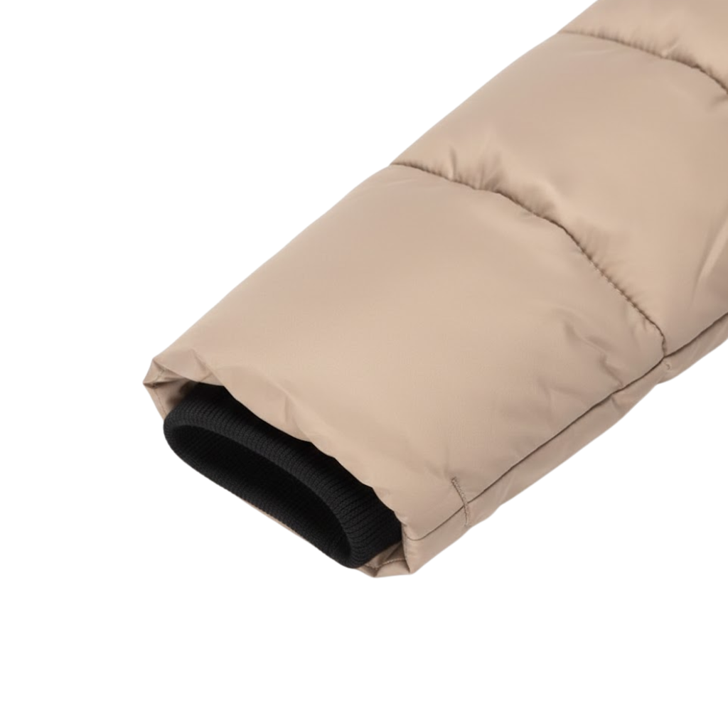 NOUVEAU RICHE Luna | Dame Mittellanger Steppparka mit Kapuze - Warmer Winterparka & Quiltet Mantel