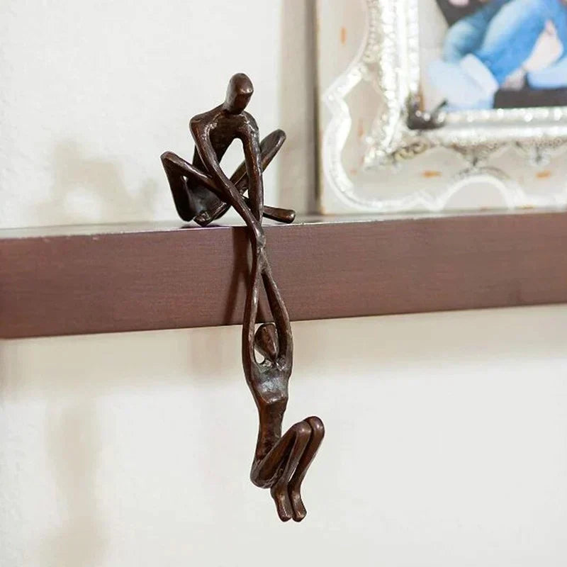 NOUVEAU RICHE Symbol für Liebe und Stärke – Skulptur Paar, Dekofigur als Liebesgeschenk für Regal & Kaminsims – Eternal Unity