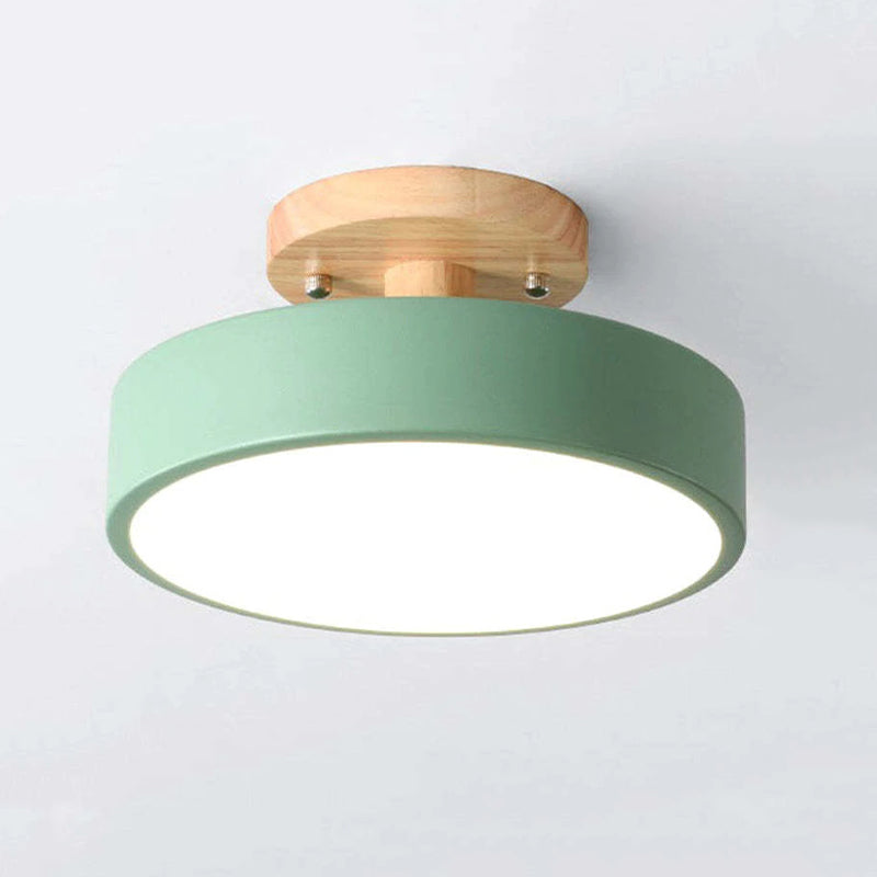 NOUVEAU RICHE Moderne LED-Deckenleuchte – Deckenlampe aus Holz & Acryl für Schlafzimmer, Esszimmer & Wohnzimmer, 5 Farben – LunaLux