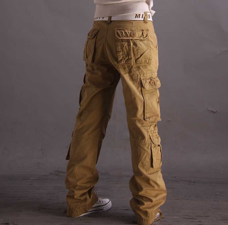 NOUVEAU RICHE Militärische Baggy Hosen Mit 8 Taschen Cargo Hosen Aus 100 Prozent Baumwolle Robuste Und Wasserabweisende Multifunktionale Hosen Für Herren Mit Lockere Passform Und Gerade Beine