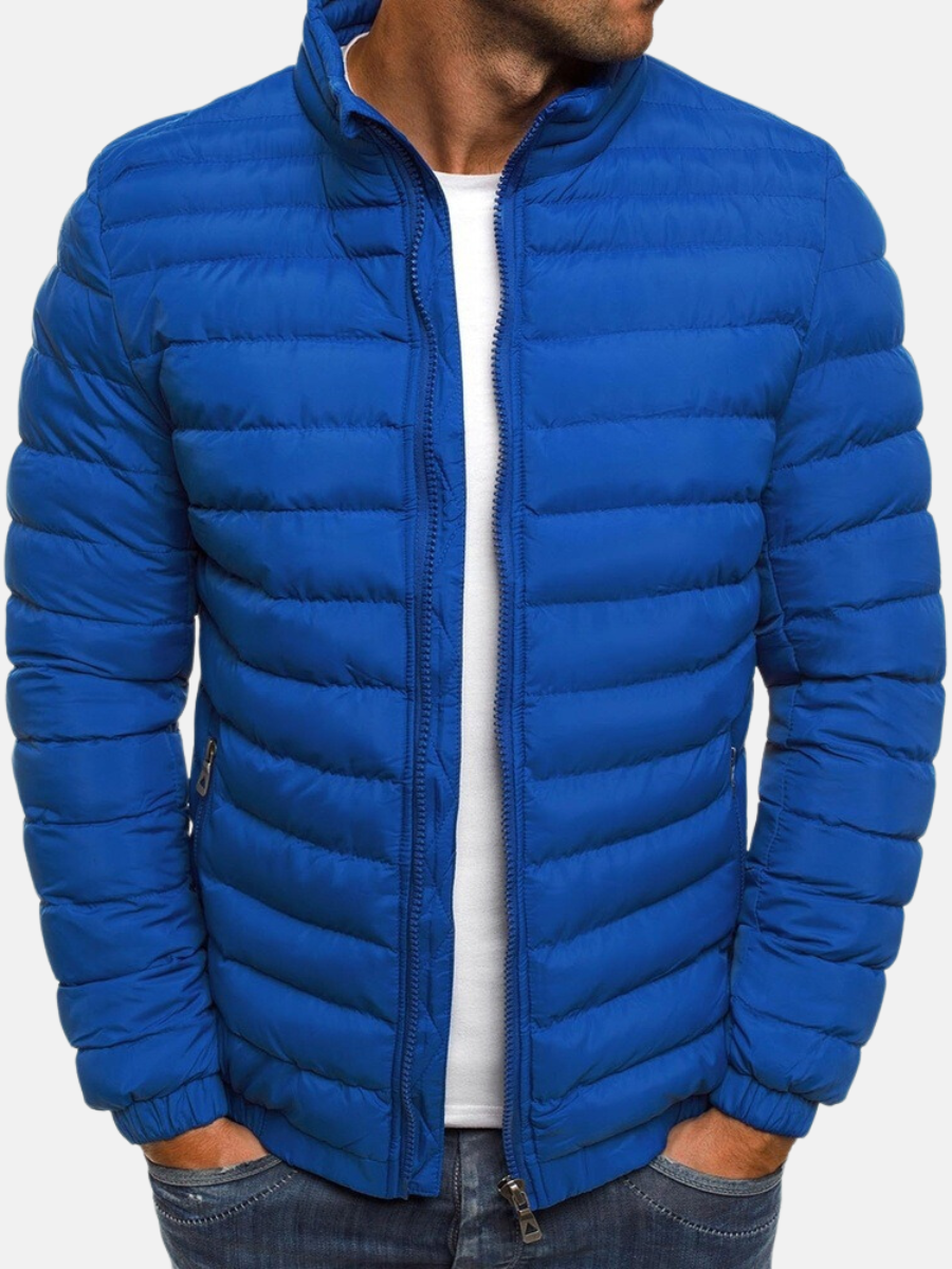 NOUVEAU RICHE Stylische Steppjacke für Herren – Leichte, warme und modische Outdoor-Jacke für den Herbst und Winter Blau