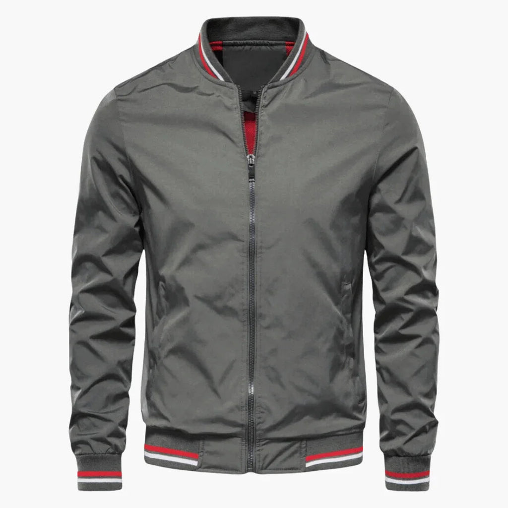 NOUVEAU RICHE Herrenjacke Schlichte Alltagsjacke Mit Klarem Schnitt Grau