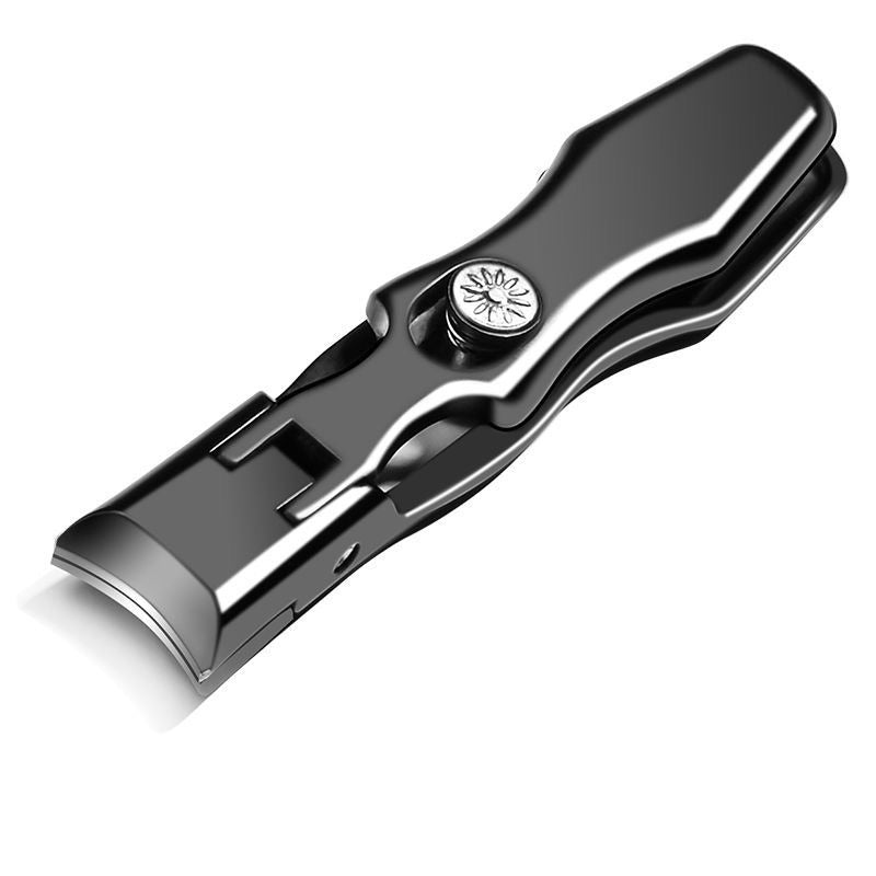 NOUVEAU RICHE Nagelknipser für dicke Nägel – Fussnagelknipser aus Kohlenstoffstahl mit breiter Öffnung & Nagelfänger, inkl. Feilen & Etui