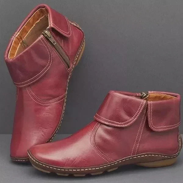 Parsha | Stiefel für Damen | Vintage-Stil mit Kontrastnähten
