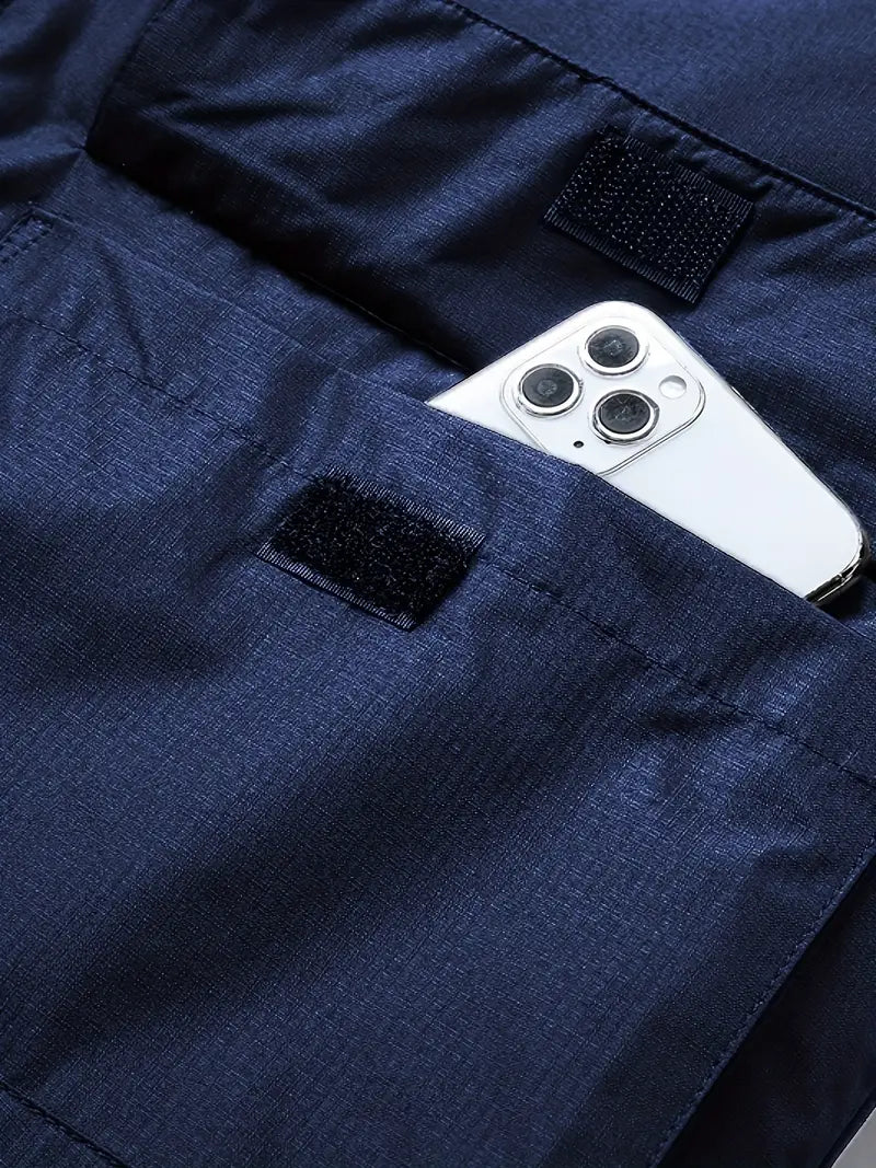 NOUVEAU RICHE Herren Outdoor-Jacke - Wasserdicht & Winddicht - Mit Kapuze - Mehrere Taschen - Volle Reißverschluss