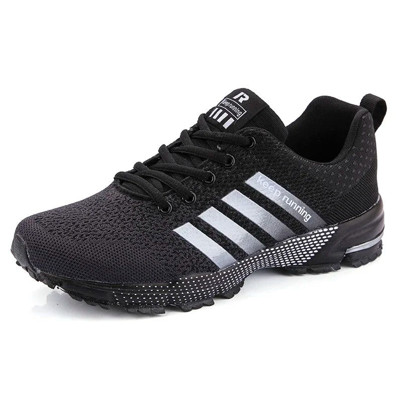 NOUVEAU RICHE Komfortable Herren Laufschuhe für dynamisches Lauftraining Schwarz