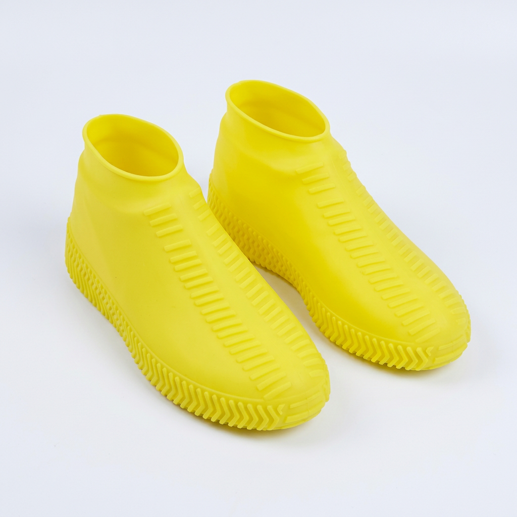 NOUVEAU RICHE Wasserdichte Schuhüberzieher – Wiederverwendbare elastische Regenüberschuhe für Spaziergänge & Velo, waschbar, 5 Farben, S–L
