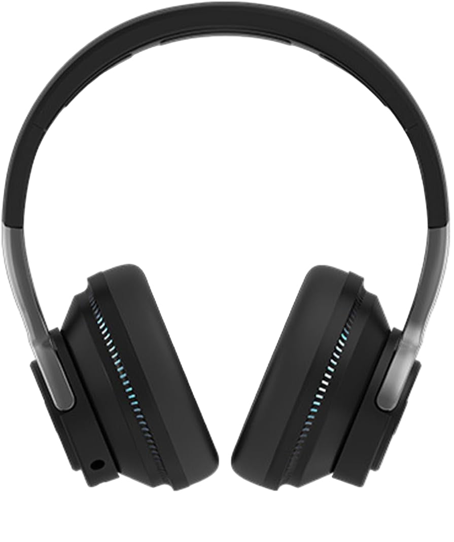 NOUVEAU RICHE Faltbare kabellose Kopfhörer mit RGB-Beleuchtung – Bluetooth Over-Ear Kopfhörer mit LED, 24 h Akku, TF & AUX – Sonvix