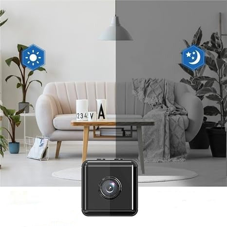 NOUVEAU RICHE Kabellose 1080P Mini-WLAN-Überwachungskamera – Überwachungskamera Innen & Aussen mit Nachtsicht, IP65 Wetterfest – SecureView