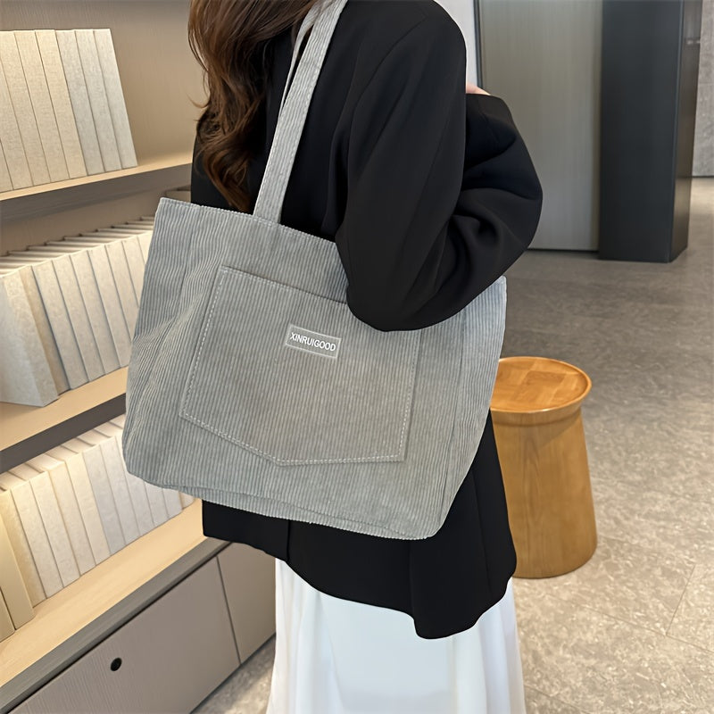 NOUVEAU RICHE Damen Cordstoff Tasche – Stilvolle Tasche für Ordnung und Alltag