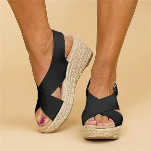 NOUVEAU RICHE Sommersandalen Damen Weiche Decksohle Verstellbare Riemen