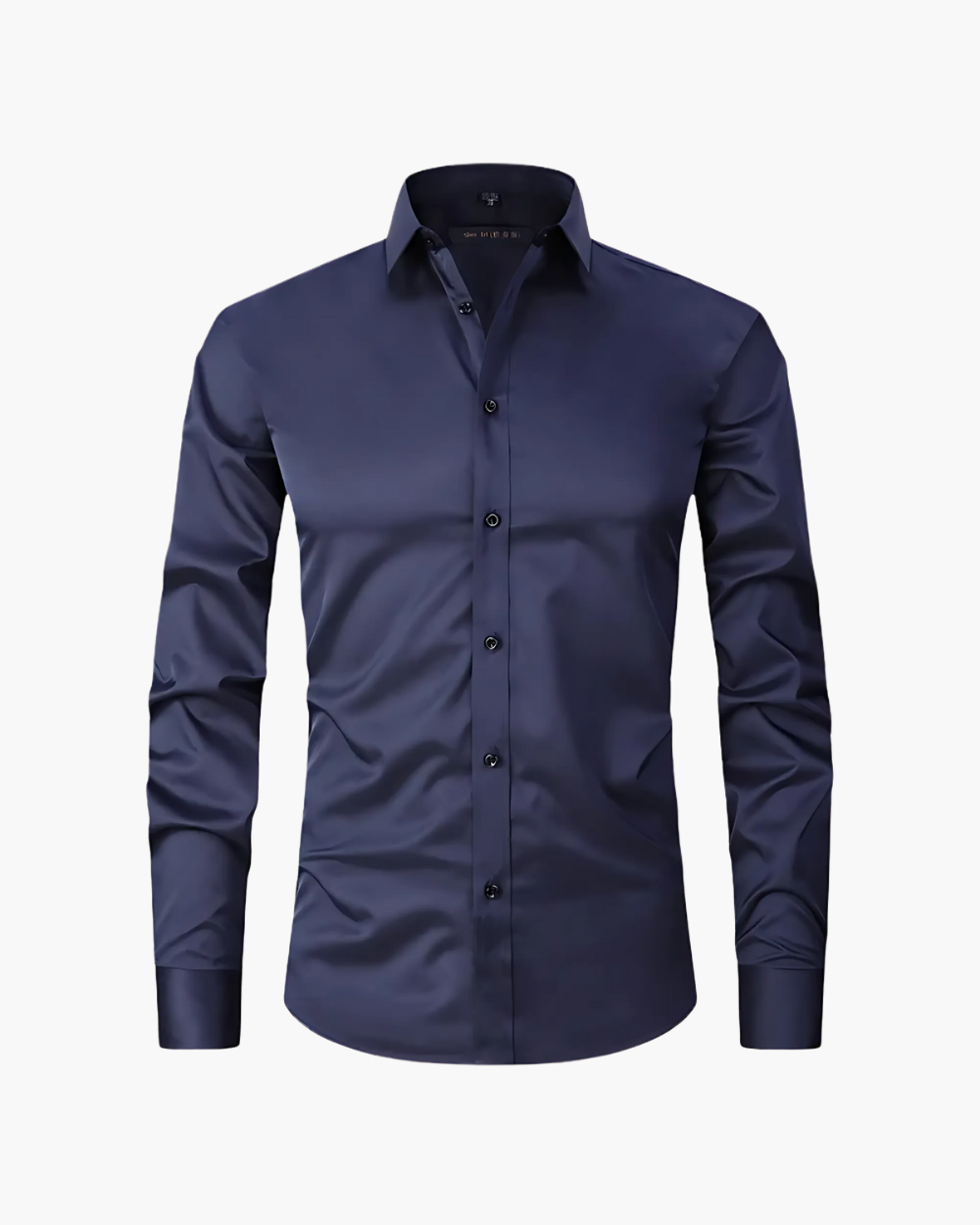 NOUVEAU RICHE Slim Fit Business Hemd bügelfrei und elastisch Dunkelblau