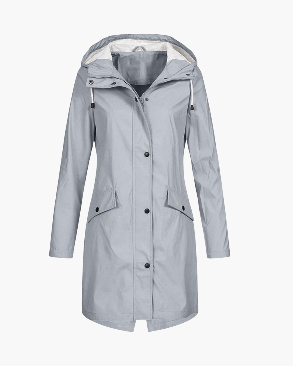 NOUVEAU RICHE Langer Regenmantel Parka mit wasserabweisender Beschichtung Grau