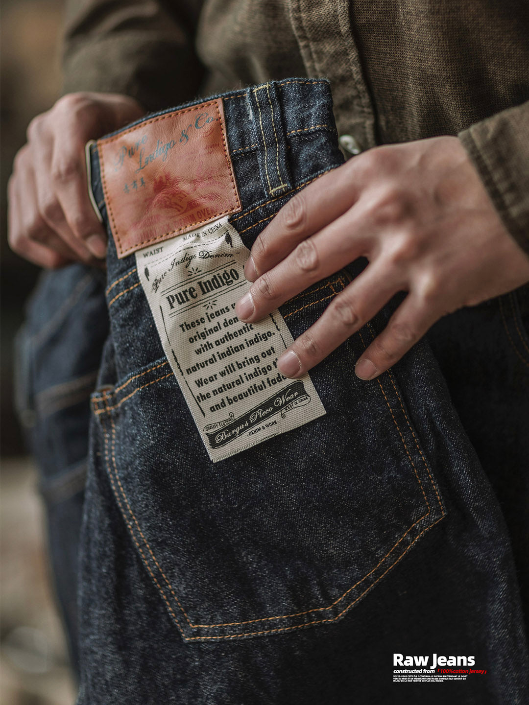 NOUVEAU RICHE 14oz Indigo Selvedge Denim Jeans Für Herren Hochwertige Verarbeitung Zeitloser Stil Robuste Langlebigkeit