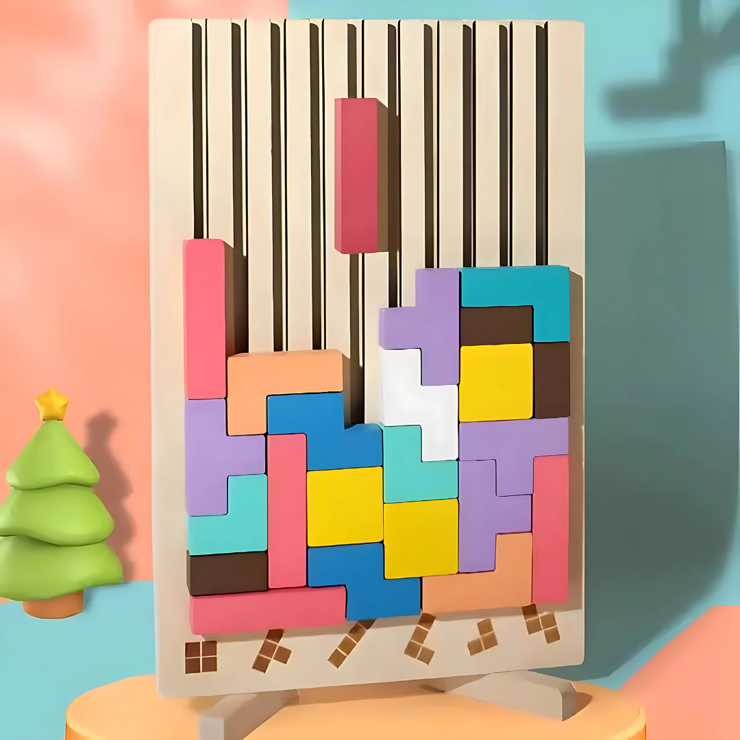 NOUVEAU RICHE Holzspiel Montessori Lernspiel Farben Formen Für Feinmotorik