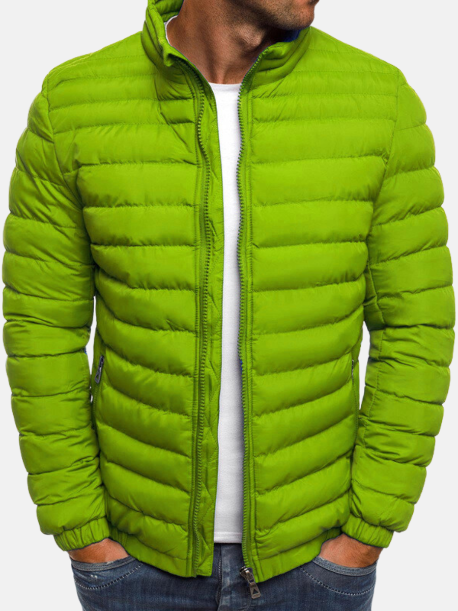 NOUVEAU RICHE Stylische Steppjacke für Herren – Leichte, warme und modische Outdoor-Jacke für den Herbst und Winter Grün