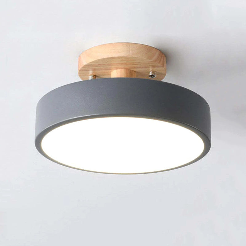 NOUVEAU RICHE Moderne LED-Deckenleuchte – Deckenlampe aus Holz & Acryl für Schlafzimmer, Esszimmer & Wohnzimmer, 5 Farben – LunaLux