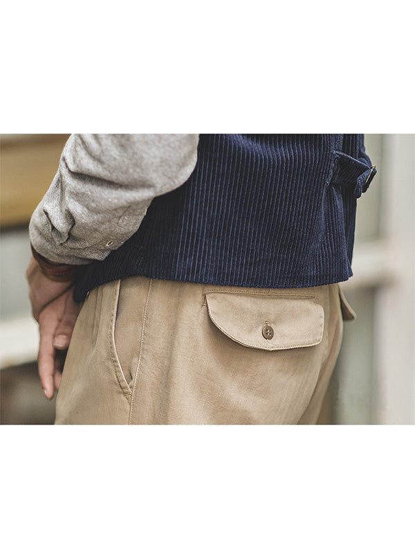 NOUVEAU RICHE Herren Vintage Inspirierte Gurkha Hosen Gerade Freizeit Hosen Mit Elastischer Anpassung Für Optimalen Tragekomfort