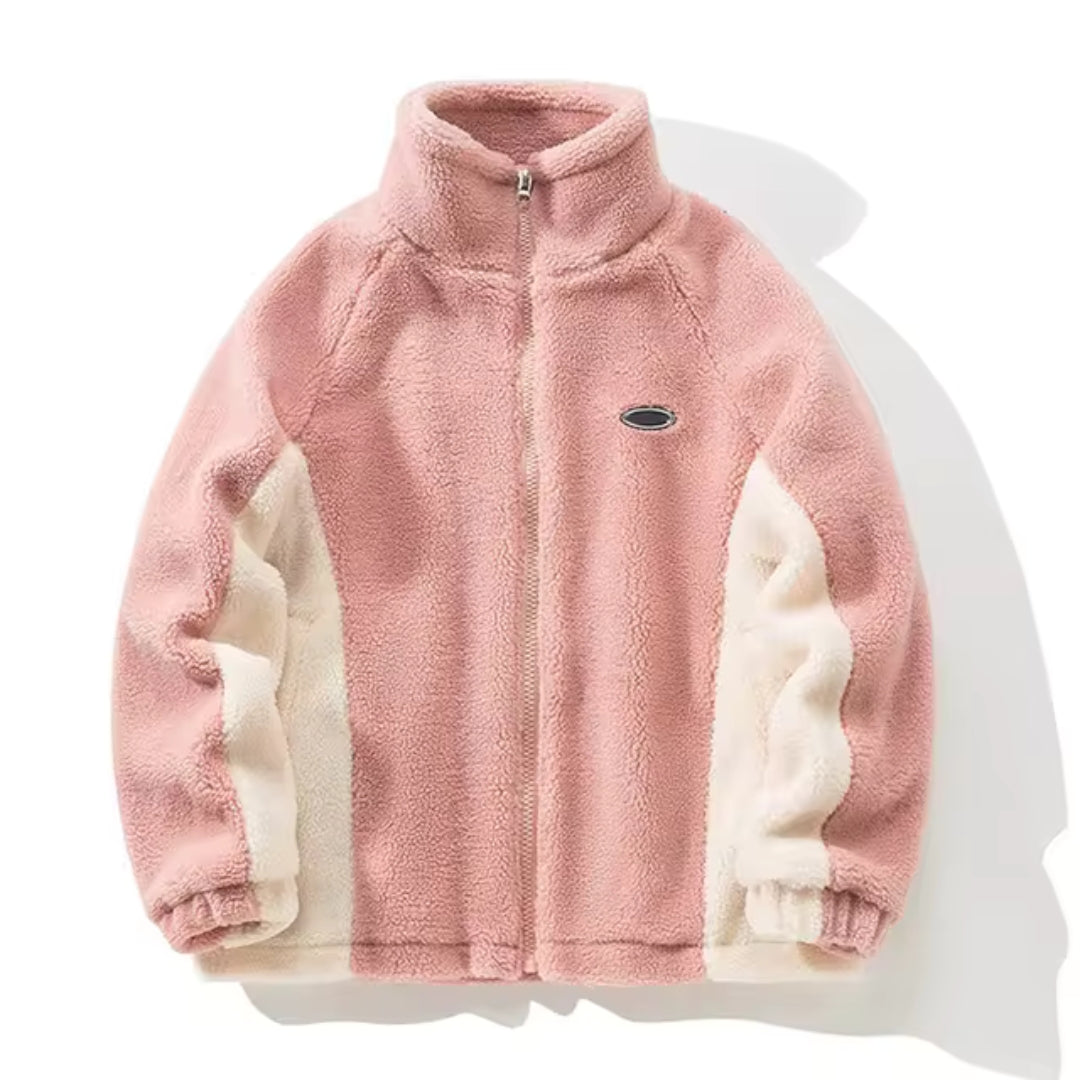 NOUVEAU RICHE Herrenjacke Vintage Look Klassische Farben Alltagsbegleiter Rosa